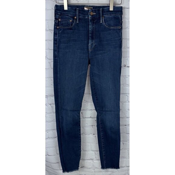MOTHER High Waisted Looker Ankle Fray Jeans Women's Size 25 Home Movies - Picture 1 of 9